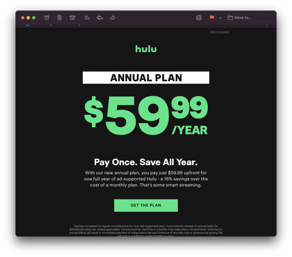 Hulu Cost