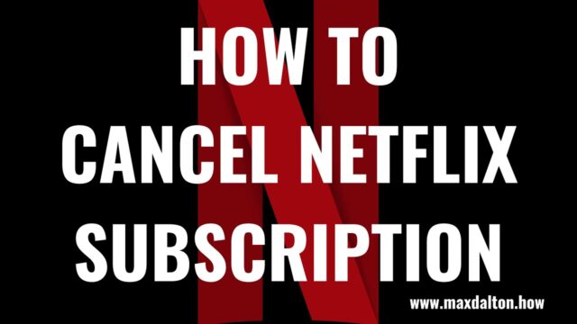 How to cancel Netflix subscription