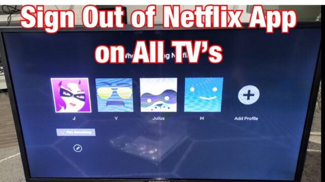 sign out of Netflix on TV